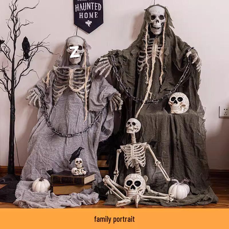 Halloween Human Skeleton Decoration for Party and Scene Layout