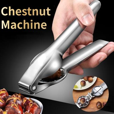 2-in-1-Kastanienöffnermaschine, Edelstahl, Schnellclip, Walnusszange, Kastanienscheidenschneider, Nussknacker, Scheller, Küchenwerkzeuge