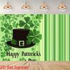 2D St. Patrick's Day Photo Booth Banner with Simple Green Design