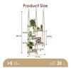 ABBP-Hanging Shelves Plant Hanger Indoor Window Plant Shelves Wood Plant Wall Shelf Window Sill Plant Shelf Indoor