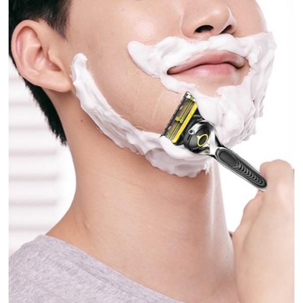 Gillette 2024 ProShield Yellow Power Razor Handle + Razor Blade 4P Set, 1 Set ,Korean razor blade