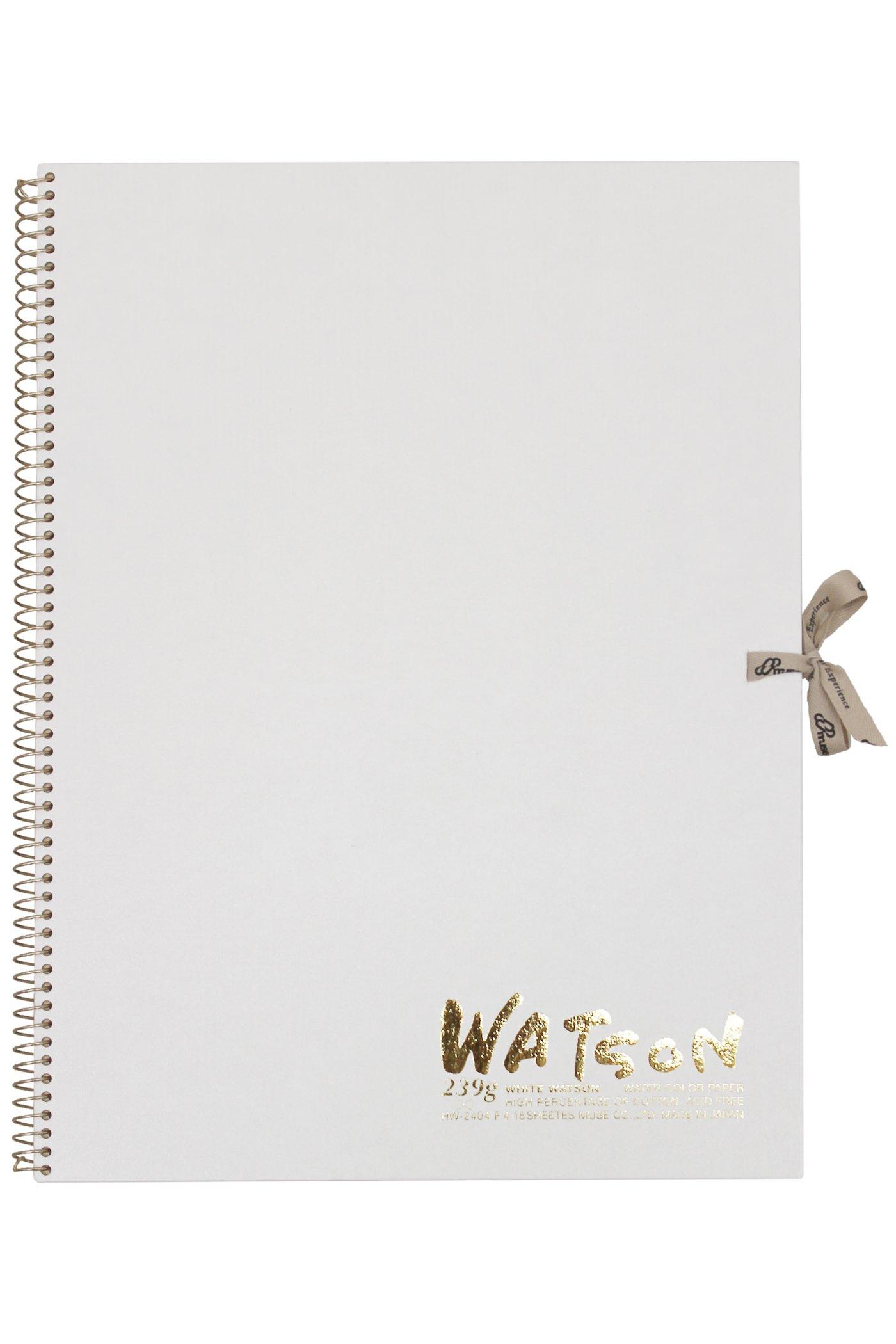 

Muse Watercolor Paper White Watson Book F4 239g White 15 Sheets F4 HW-2404 белый
