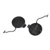 Brand New Left Right Front Tow Hook Bumper Left Right Drag Hook Eye Cover Front Bumper Unpainted BLACK Plastic