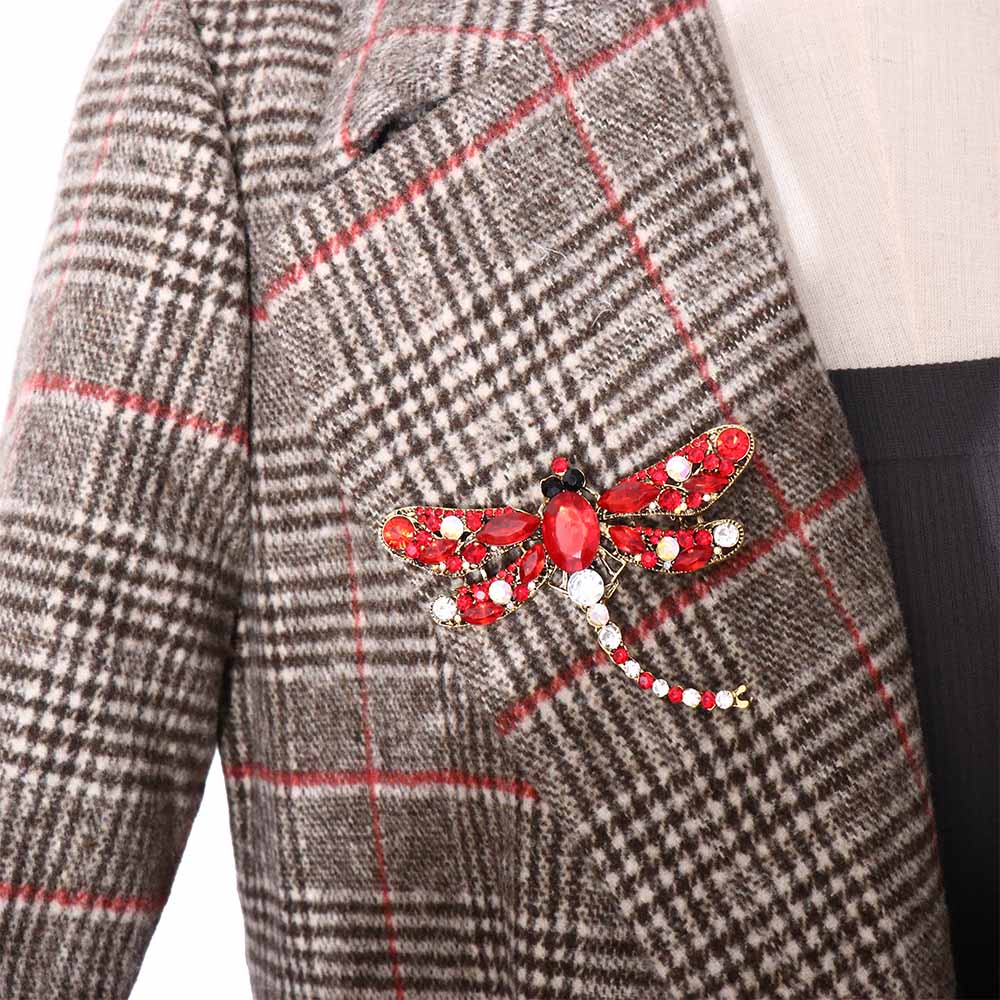 Sense Sweater Coat Collar Pin Korean Style Badge Women Brooch Dragonfly Brooch Clothes Accessories