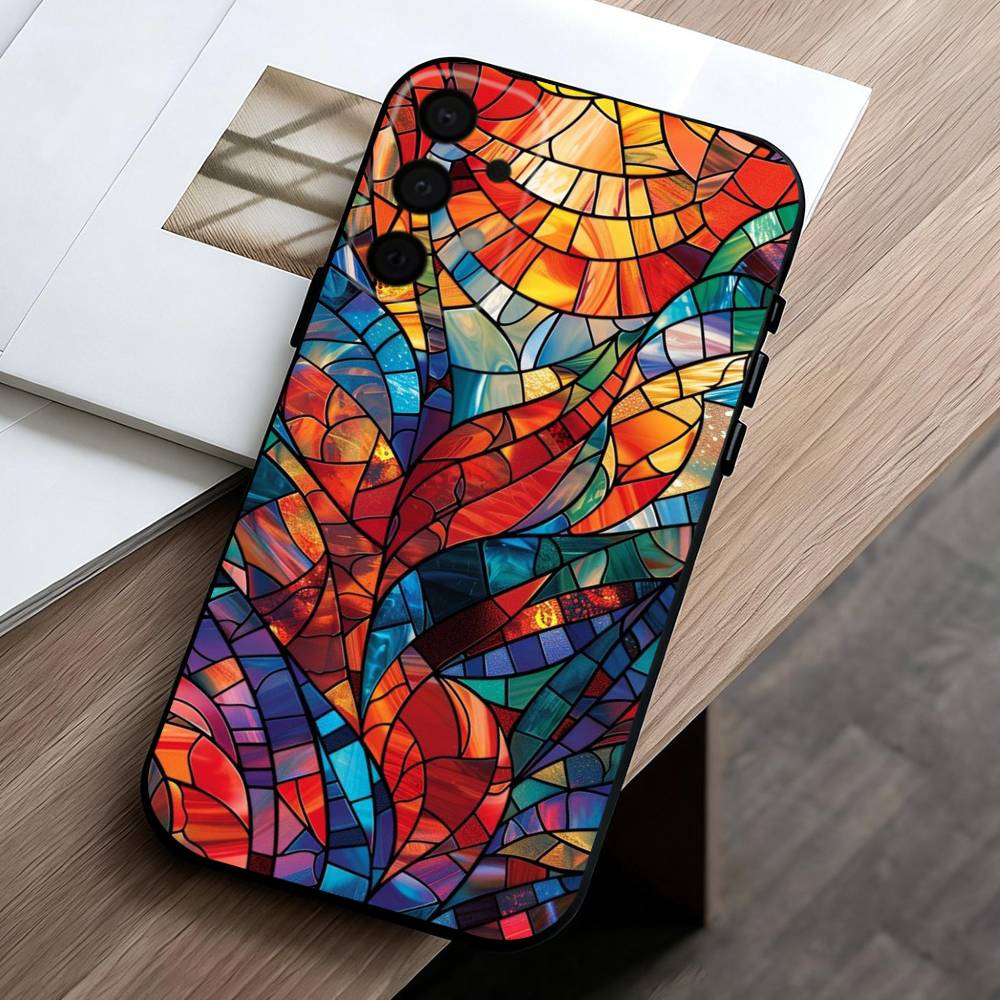 

C-Цветной-L G-Стеклянный-S Чехол Для Телефона Samsung Galaxy A73,A72,A71,A70,A53,A52,A51,Другие Мягкий Черный Чехол Samsung a20s