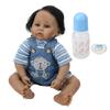 50cm Reborn Baby Dark Skin Realistic Babies Boy Doll Soft Adorable Child Toy Gifts