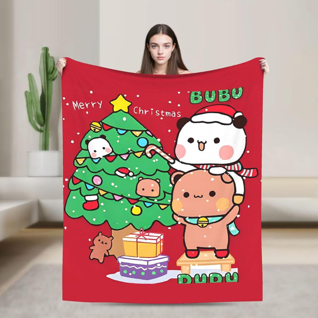 Bubu Dudu Christmas Blanket Quality Warm Bedding Throws Autumn Boy Girl Living Room Fashion Bedspread