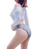 2024 European & American High Elasticity Sexy Super Short Denim Shorts for Women