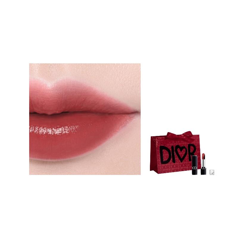 DIOR Губная помада #683 Date Rose Sweet Tea Сатиновая 3,5 г чёрный