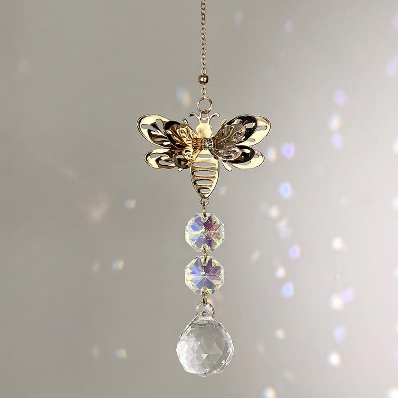 Sparkling Crystals Hanging Decoration Ornament for Garden Christmas Wedding Garden Home Decoration Gift