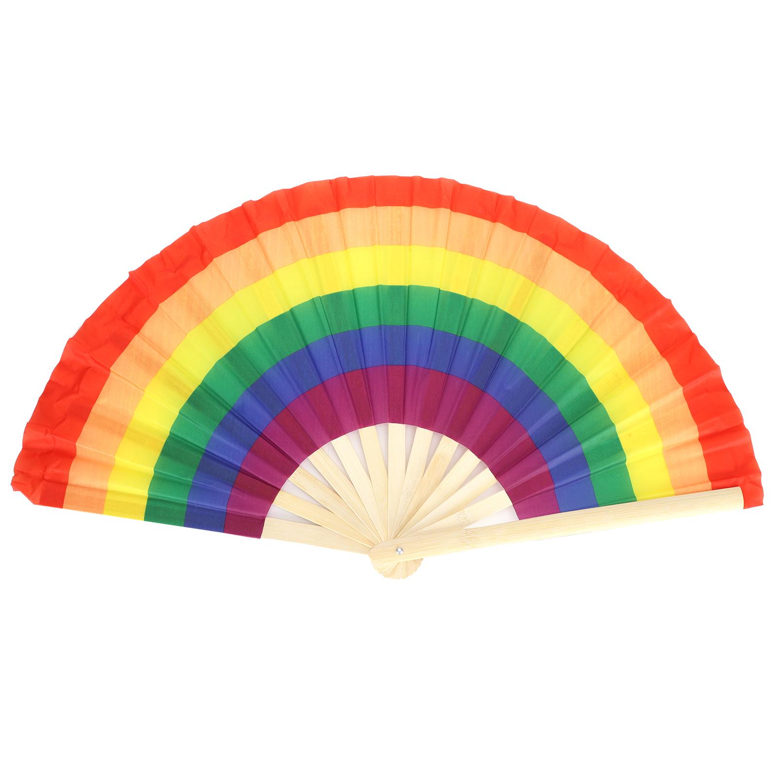 

Красочные веера для кунг-фу из бамбука, натуральные цвета, складные ручные веера с сумкой для хранения