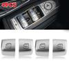 4pcs Chrome Window Switch Repair Buttons For Mercedes C300 C63 C350 GLC300 S-Class W205 W222 X253 2013-2021 Glass Lift Control RGood Product