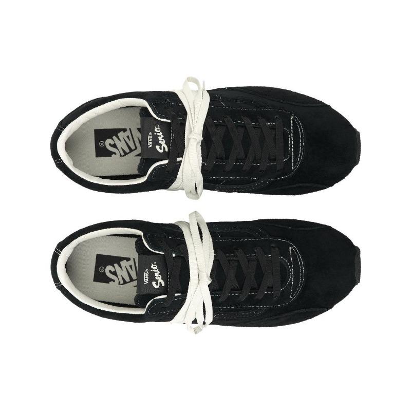 Vans Super Lowpro Suede Trainer Retro Thin Toe Casual Low Top Unisex Shoes Black VN000Z9RCJK