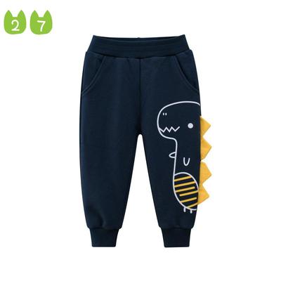 Brand Crawler High Quality Children Crawler Son Boys' Track Pants Cartoon Dinosaur Babies' Trousers