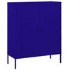VidaXL Storage Cabinet Navy Blue 80x35x101.5 Cm Steel