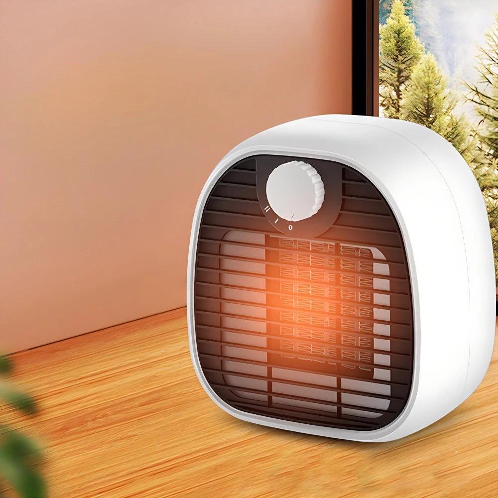 Fast Heating Desktop Fan Car Heating Fans Mini Space Heater High Power Compact Convenient Small Portable Heater for Office