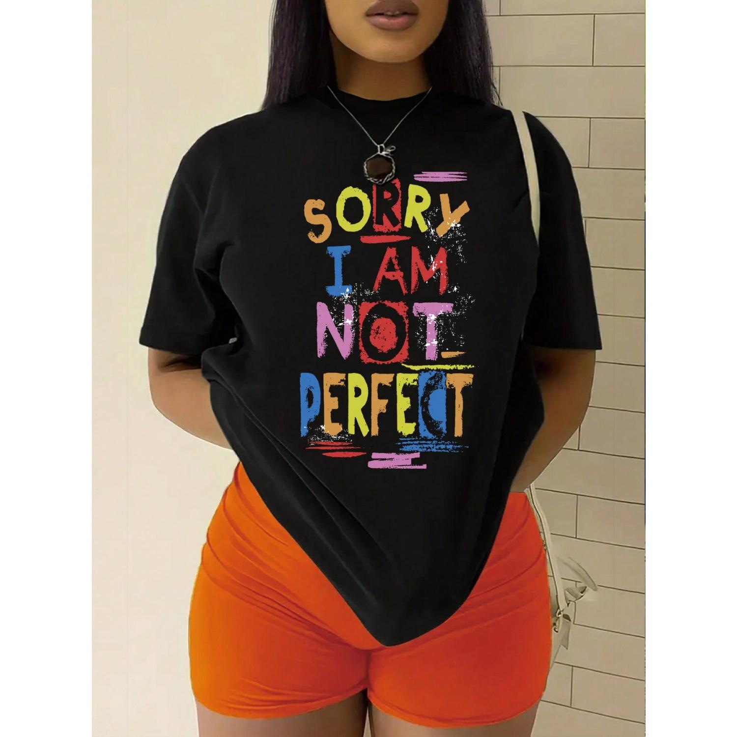 

SHEIN EZwear Slogan Printed T-shirt XXXXXL чорний