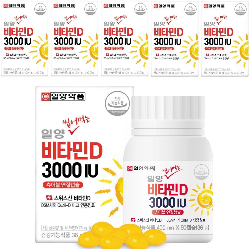 Ilyang Pharmaceutical Ilyang Chewable Vitamin D 3000IU 6 pcs 36g