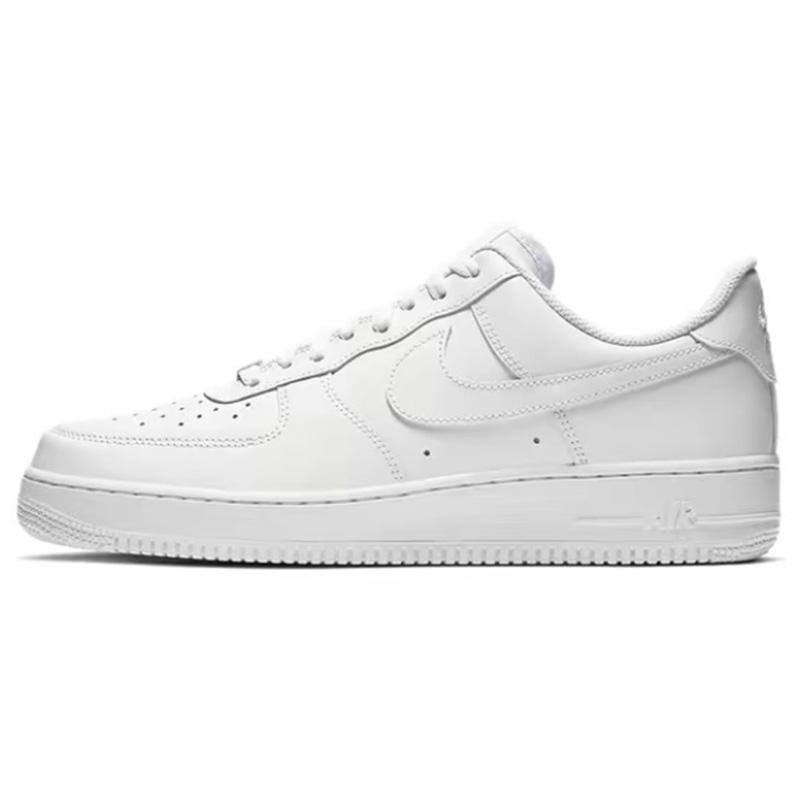 Nike Air Force 1 White Air Force 1, Anime Minimalist Style Abrasion Resistant Low Top Skateboard Shoes Unisex CW2288-111(Team562-)
