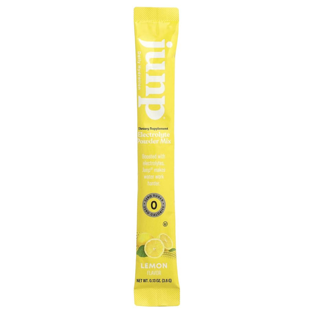 JUNP Hydration, Electrolyte Powder Mix, Lemon, 20 Stick Packs, 3.6g (0.13oz) Each