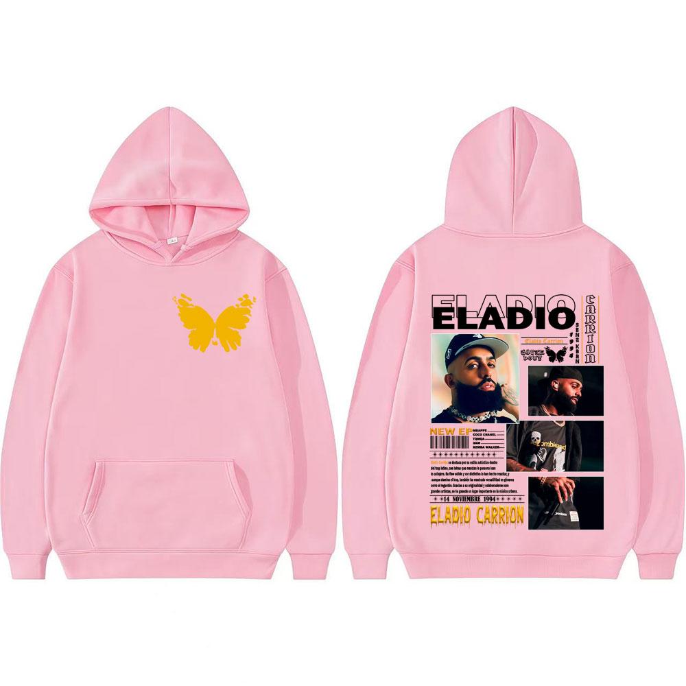 Rapper Eladio Carrion Sauce Boyz 2025 Tour Merch Sweatshirt Streetwear Men Women Casual Oversized Hoodie Fashion Hip Hop Hoodies