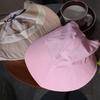 Foldable Sunshade Empty Top Hat Solid Color Mask Hanging Suncreen Peaked Cap Bucket Hat Sun Hat Ponytail Cap Beach