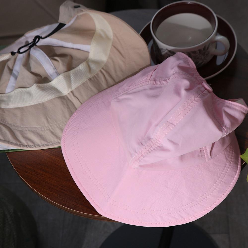 Foldable Sunshade Empty Top Hat Solid Color Mask Hanging Suncreen Peaked Cap Bucket Hat Sun Hat Ponytail Cap Beach
