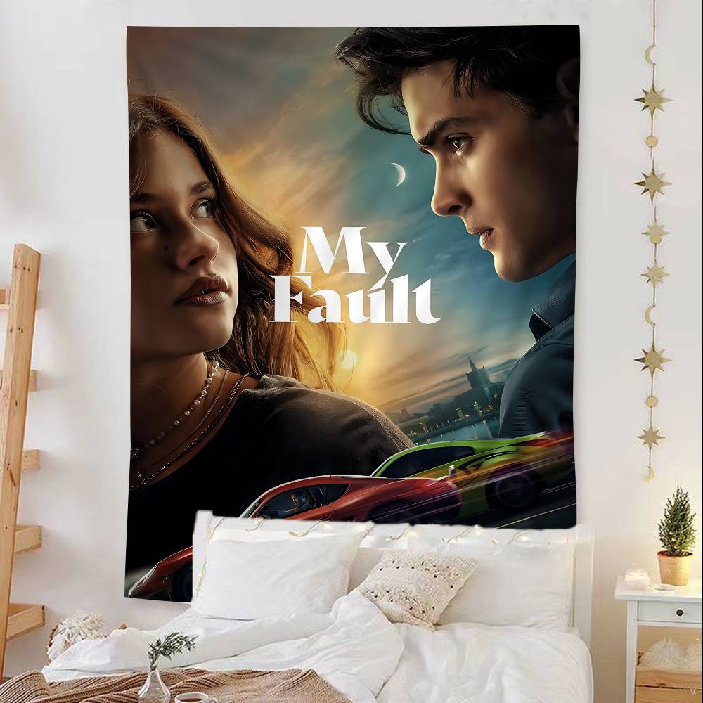 My Fault Culpa Mia Youthful Love Movie Hippie Wall Hanging Tapestries Bohemian Wall Tapestries Mandala Ins Home Decor