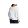 Polo Ralph Lauren FW23 Solid Color Small Pony Embroidered Casual Loose Round Neck Long Sleeve Sweatshirt Women sweatshirt White 211841662-001