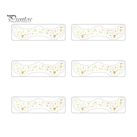 

6 шт. золотых блестящих веснушек для лица, наклейки-татуировки, водонепроницаемые искусственные веснушки, мерцающие блестки для макияжа для гламурного образа, праздничные сверкающие A