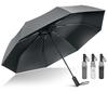 Folding Automatic Large Folding 103cm Heavy Rain Reflective Sun UV Foldable Umbrella with Storage Pouch Super Water-Repellent, 8-Rib