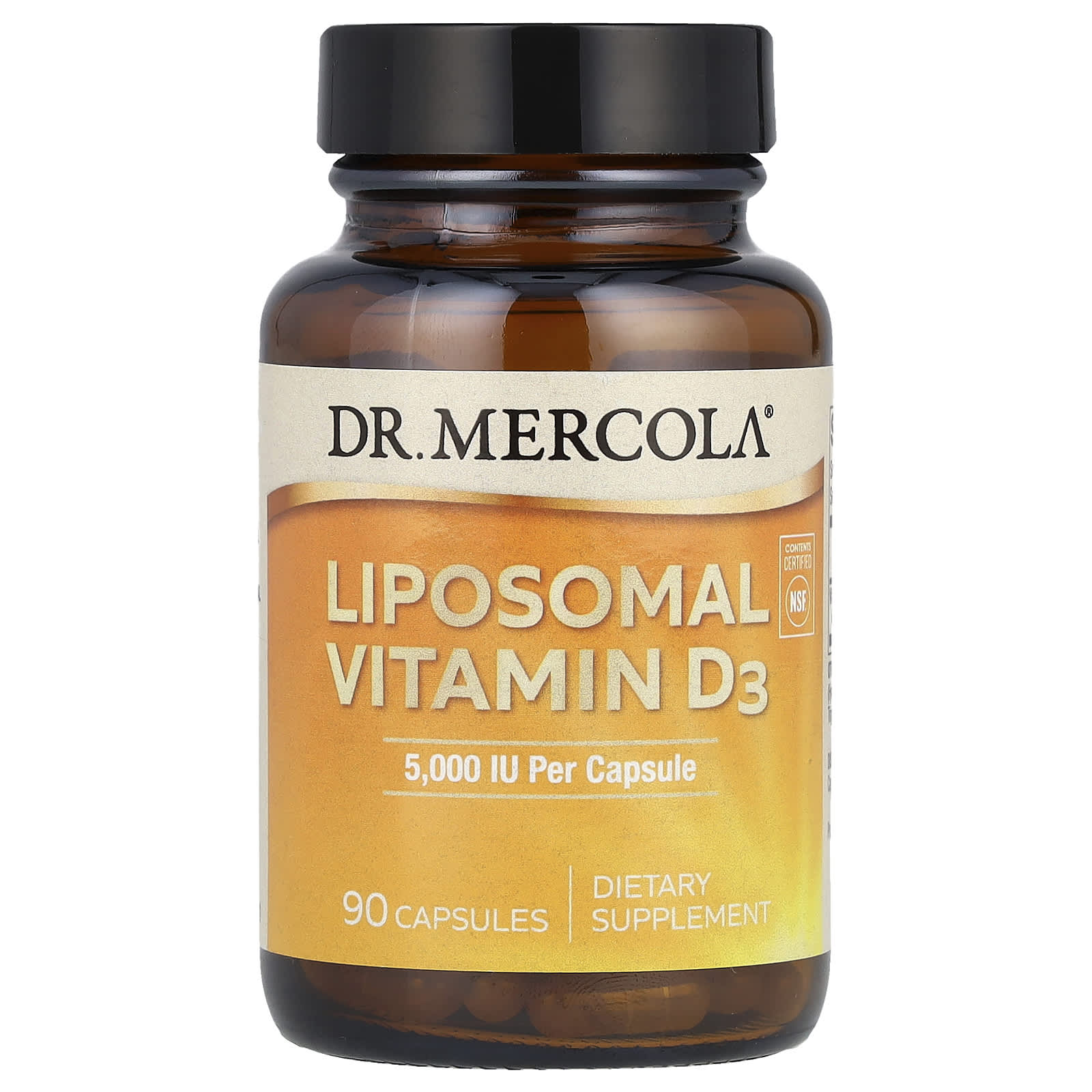 

Dr. Mercola, Liposomal Vitamin D3, 5,000 Iu, 90 Capsules