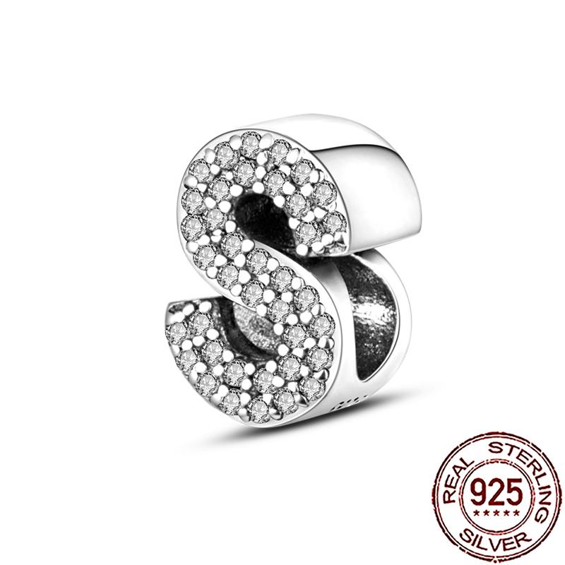 

New Charm Bead Charms copper Alphabet Letter A B C Charm Bead Charms Compatible With Snake Chain Bracelets Necklaces Women Do It Yourself Jewellery