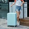 2024 Retro Large Capacity Leather Travel Suitcase with Password Lock for Students & Families