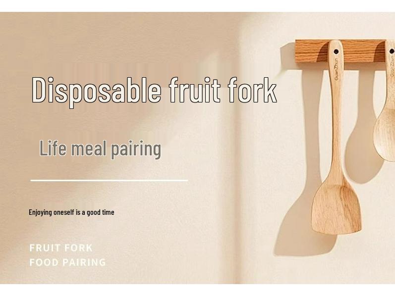 Transparent Disposable Fruit and Dessert Forks - Portable, Food-Grade Skewers for Household Use