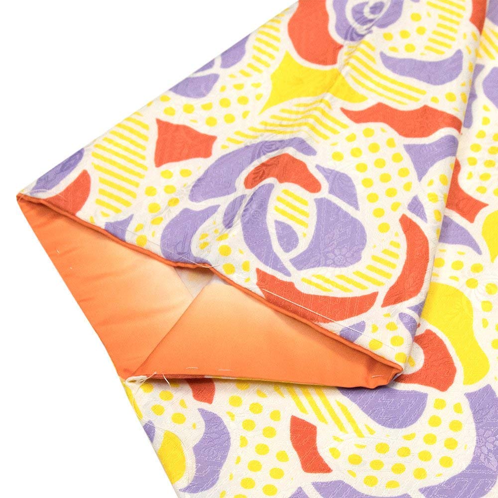 Hakama Set CCM 2 Shaku Sleeve Kimono Plain Hakama Set Hakama for Women X Dark Purple Red X [KYOETSU] 4-piece (kimono, Hakama, Obi, Under-kimono)