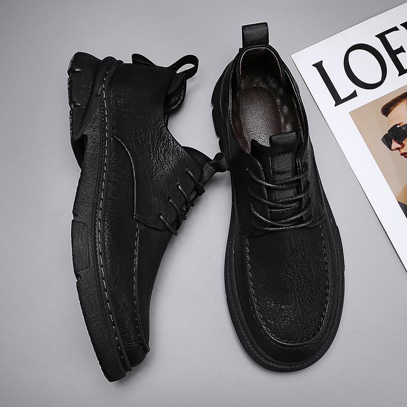 Fashion Classic Brand Men's Genuine Leather Casual Shoes Massage Soles Hiking Shoes Men's High-quality Sports Shoes Free Delivery