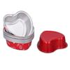 15PCS Herz Aluminium Folie Kuchen Pan mit Klar Deckel Dessert Backen Tasse für Hochzeiten Valentinstag Birthda