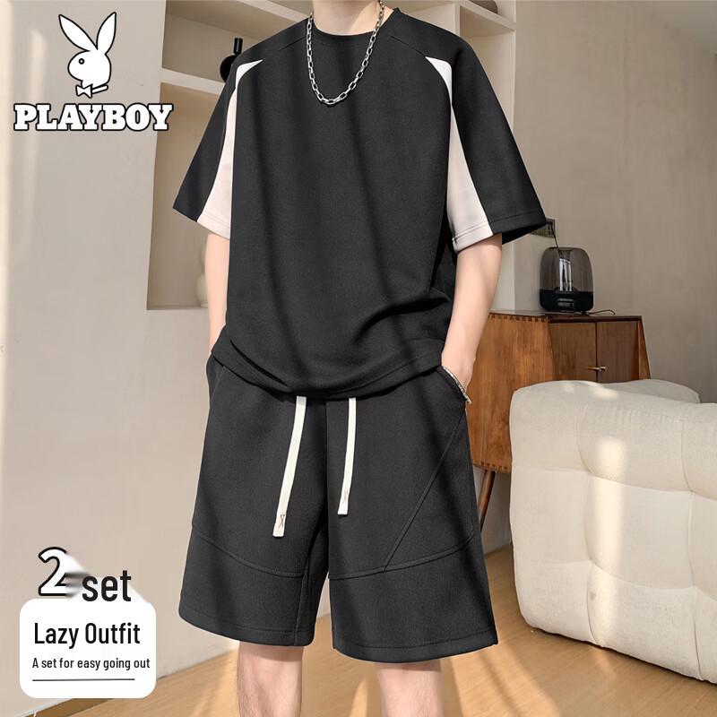 PLAYBOY Men s Waffle Knit Sportswear Set XL