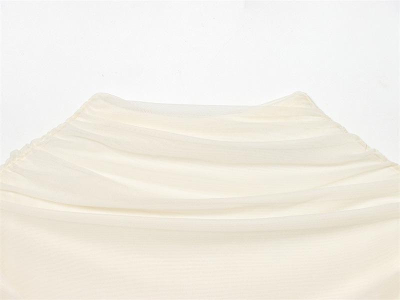 European Style Autumn 2025 Layered Pleated Short Dress