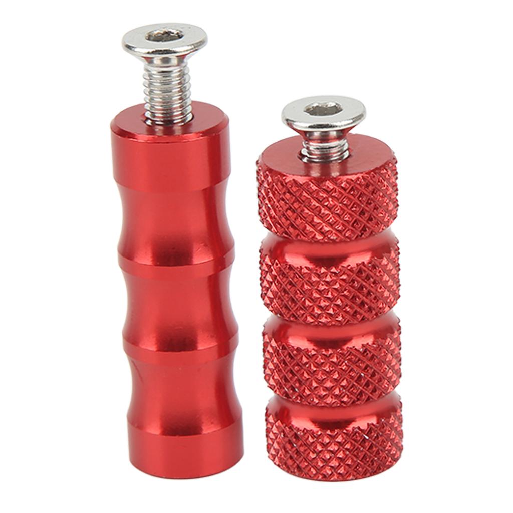 2 Pair Motorcycle Brake Foot Peg CNC Process Plating Fit For M6 6mm Mounting S Motorbike
