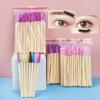 50 Pezzi Manico in Bambù Pennello Ciglia Pennello Trucco Applicatori Bacchette Mascara Extension Ciglia Pettine Arricciaciglia Strumento Trucco