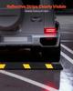 Parking Stopper, 1840 mm 2 Pcs Heavy Duty Parking Aid for Garage, Rubber Curb Garage Floor Stopper with Reflective Strips, Aid Gadgets for Cars Vans