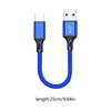 25cm Portable Ultra Short USB Fast Charging Cable For Power Bank MP3 MP4 CameraiPhoneXiaomiOneplus Phone Type C MicroCord