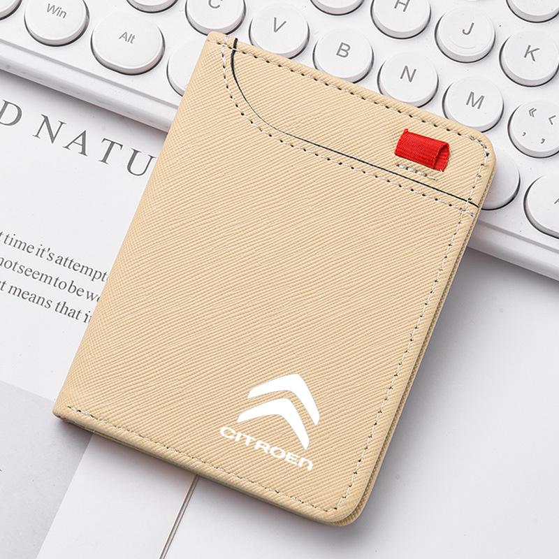 Car Men's Wallet motor vehicles Card Ticket Storage Bag For Citroen C3 C4 CACTUS C6 C8 C3-XR Picasso Grand DS3 DS5 Accessories aje256