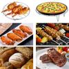 Stainless Steel BBQ Net 6/7/8 Inches Roasting Rack Baking Air Fryer Rack Kitchen Grill Holder Cooking Non-stick  Grilling Rack