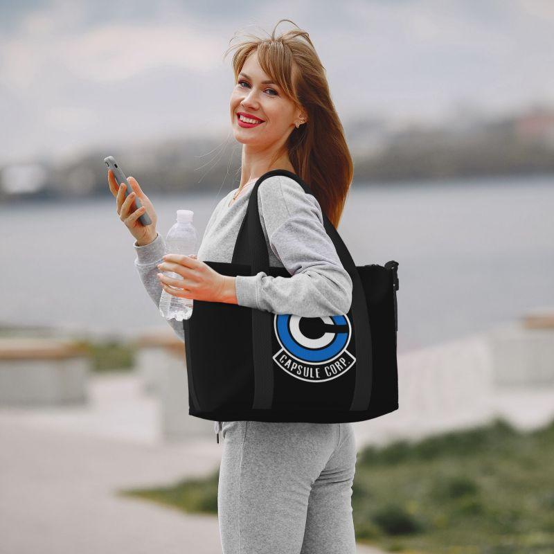 Dragon Capsule Ball Corp Print Travel Duffel Bags Waterproof Foldable Overnight Bag with Shoulder Strap Sport Gym Yoga Bag