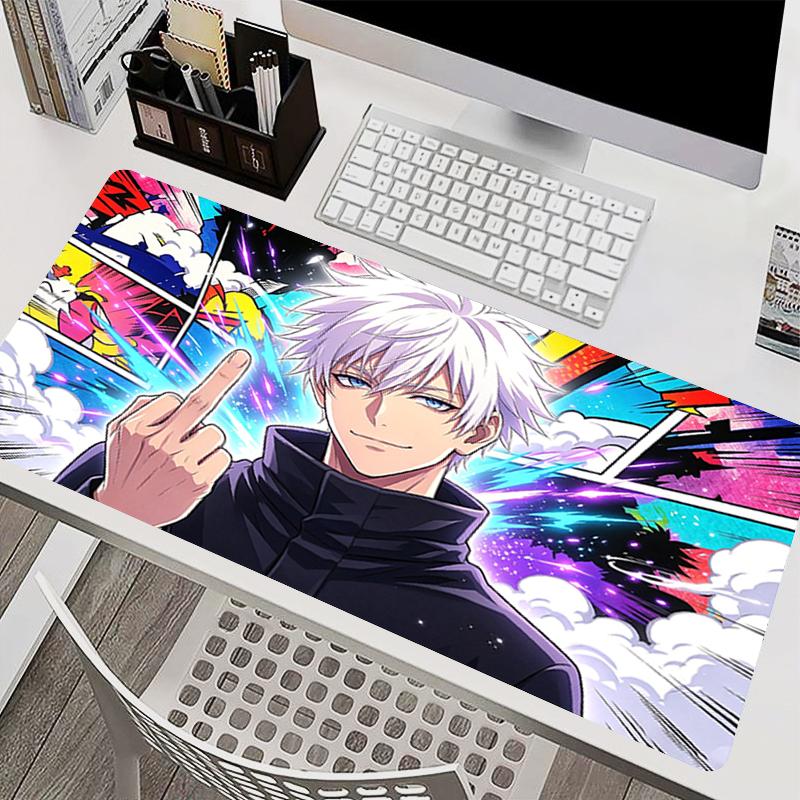 Oversized Mouse Pad Gamer Extended Desk Mat Notbook Keyboard Pad Colorful Gaming Accessories JJujutsu Kaisen Anime Mousepads
