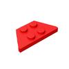 20pcs MOC Parts 51739 Wedge Plate 2x4 mattoni compatibili DIY Assmble Building Blocks particelle Kid Puzzle cervello giocattolo