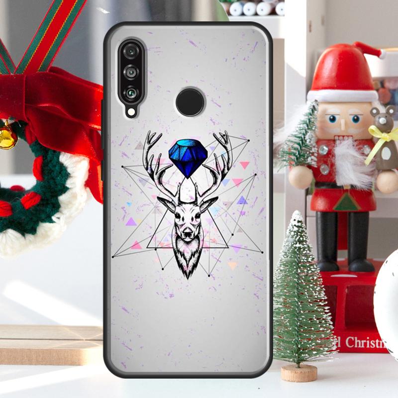Deer Reindeer Animal For Huawei Nova Y73 Y60 Y70 Y90 Y72 Y61 Y91 7i 8i 11i 12i 12s 9 10 SE P20 P30 P40 Lite Case